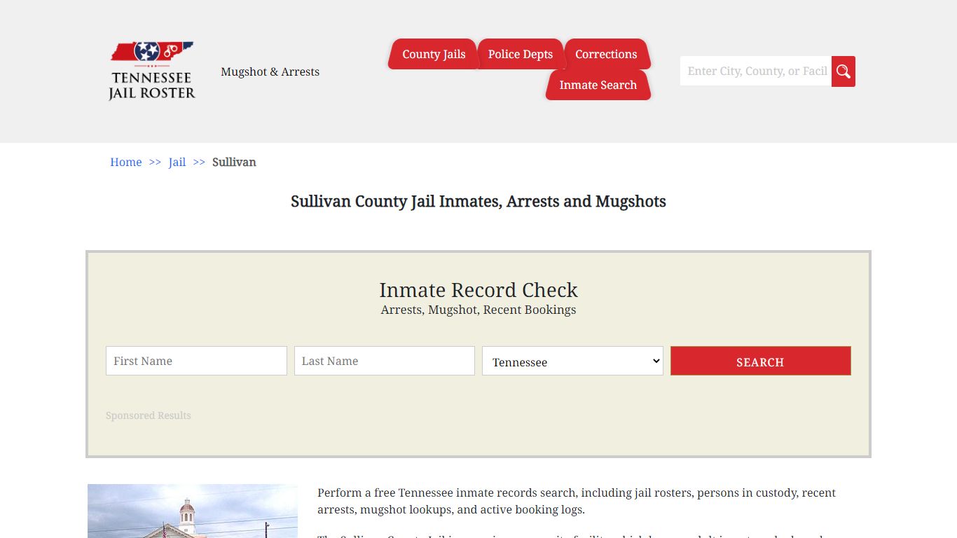 Sullivan County Jail Inmates, Arrests and Mugshots